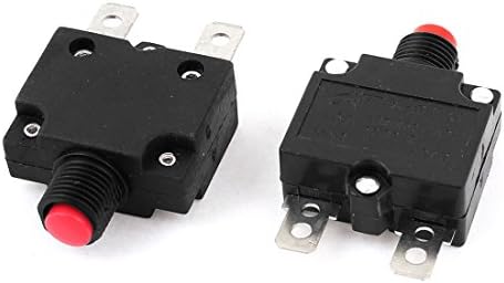 uxcell a15060800ux0120 2 Piece AC125/250V 15 Amp, Push Reset Button Circuit Breaker Thermal Overload Protector
