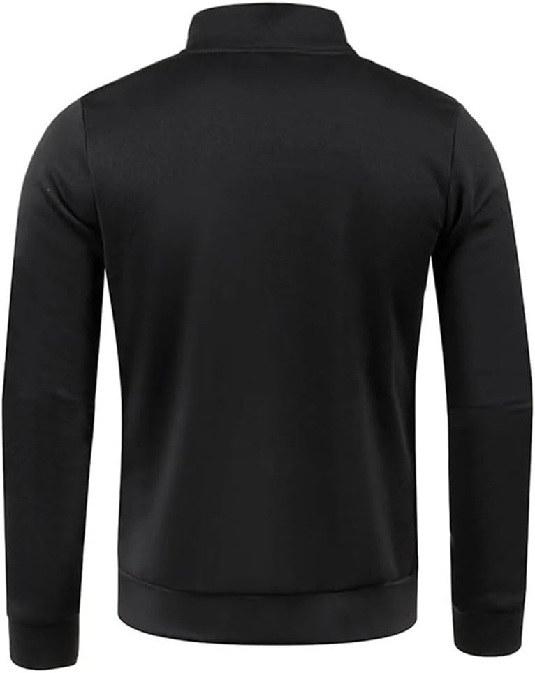 JSEIAJB Men's Autumn Zipper Coat, Korean Version Standing Collar Hoodie, Winter Warm Street Clothes