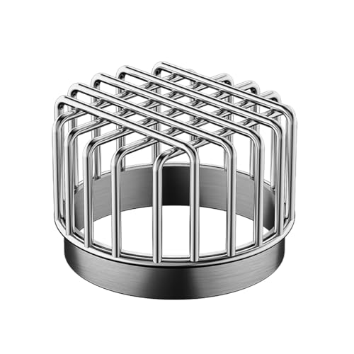 Copertura per filtro di scarico, protezione per grondaia in acciaio inox, resistente, per scarico a pavimento, copertura anti-blocco per casa, giardino