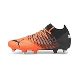 PUMA Herren Regular Firm Ground Future 1.3 MxSG Herren-Fußballschuhe 44.5 Neon Citrus Black White Orange