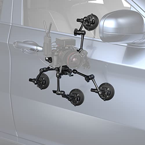 Ficha técnica SMALLRIG SC-15K Kit de Montaje de Coche para Cámara con Ventosa Potente de 4 Brazos Estabilizador de Montaje de Coche con Agarre Ajustable para Gopro para Videocámara con Cámara SLR 3565 - Fernando Cortés