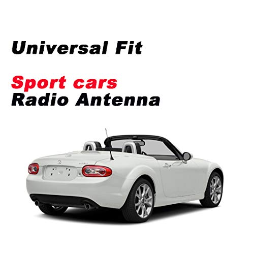 7 Inch Car Universal Short Radio Am/Fm Antenna, Fit Motorcycle Car Suv Pickup Radio Antenna Mast, Replacement Vehicle Universal Replacement Aerial Flexible Antennae, Good Reception & Car Wash Safe #TOP5