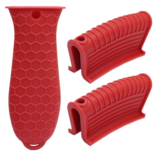 HARSKIYER Cast Iron Handle Cover 3 Pack