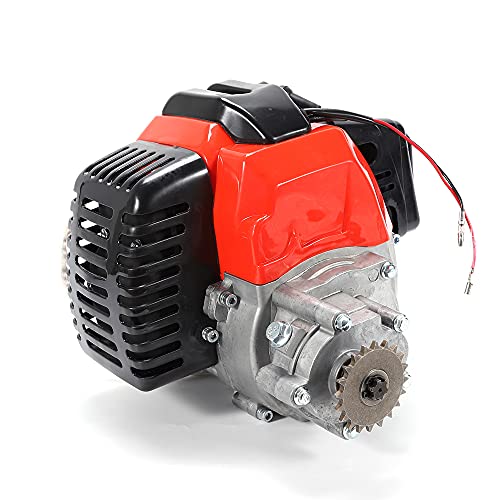 49CC Engine 2-Stroke Air-cooled Single Cylinder Engine Motor with Electric Start for Gas Scooters Pocket Bikes