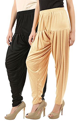Image of Buy That Trendz Women's Relaxed Fit Viscose Dhoti Patiyala Salwar Harem Bottom Pants