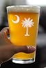 Bevvee South Carolina Flag Pint Glass - State Themed Drinking Decor and Gifts for South Carolinians - 16 Ounce #2