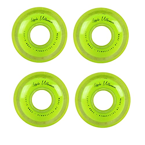 Labeda Millennium Gripper Green Roller Hockey Inline Wheels 59mm X-Soft 4 Pack