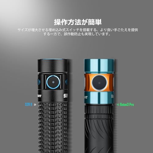 image for Olight Baton 3 Pro Flashlight, LED Flashlight, Powerful, Handy Light, 