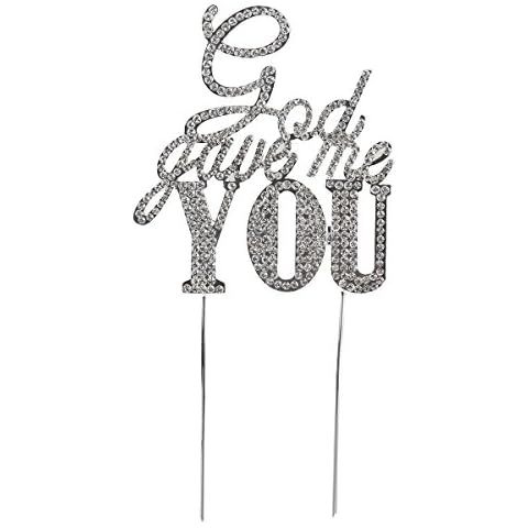 Engagement God Gave Me You Anniversary Birthday Cupcake Topper For Cake Decorating Reusable Birthday Wedding Silver Rhinestones Rhinestone Cake Topper Decorations Commemorate Bride Cover