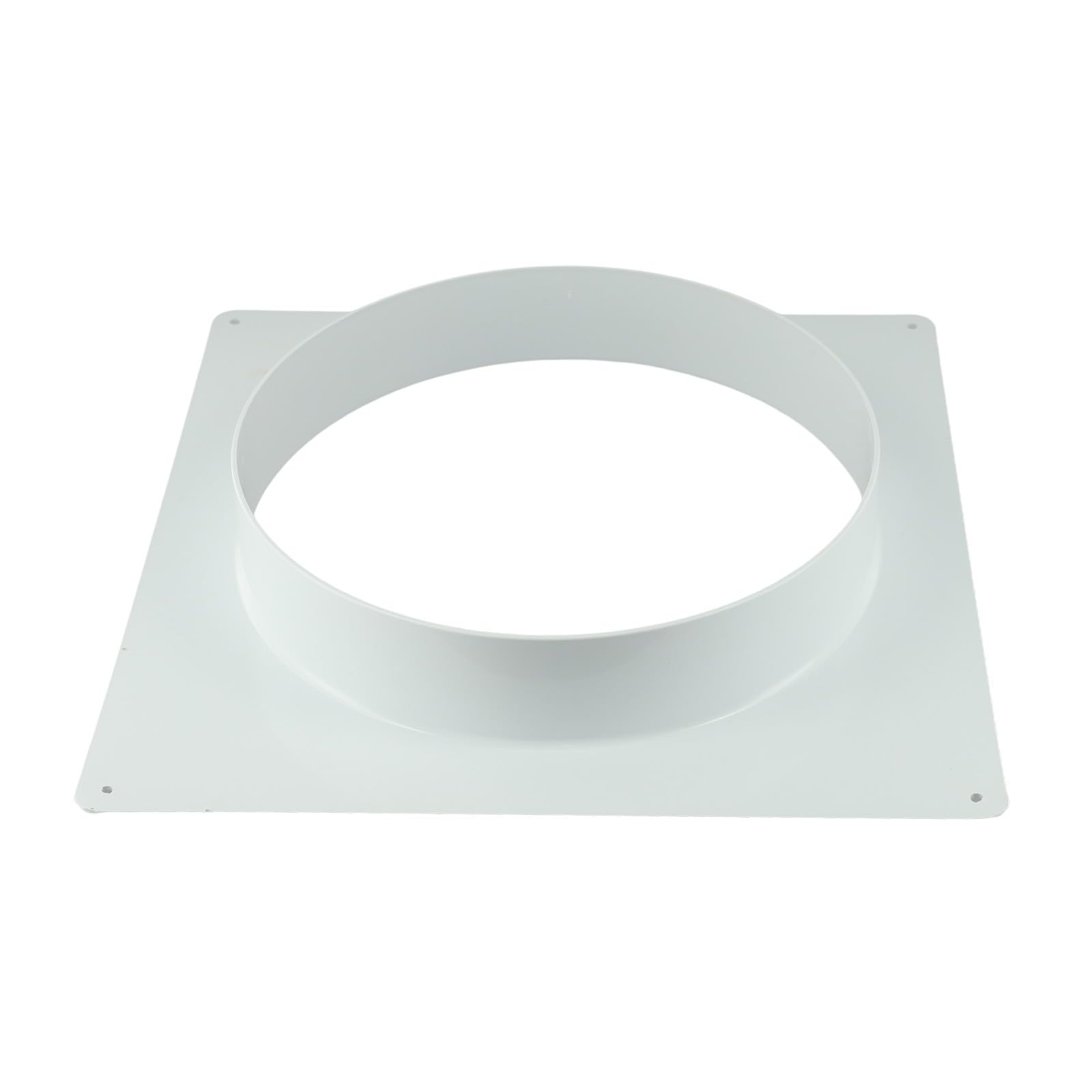Air Vent Duct Connector Flange, Plastic Straight Ventilation Pipe Connector for HVAC Ducting, Wall Mount Flange for Extractor Fan and Exhaust Pipe (250mm)