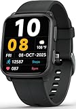 MorePro Fitness Tracker with 24/7 Heart Rate & Blood Pressure Monitor, Blood Oxygen & Sleep Tracker, Smart Watch with Step Calorie Counter, IP68 Waterproof Activity Tracker for Women Men Android iOS