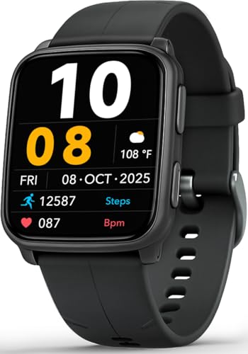 MorePro Fitness Tracker with 24/7 Heart Rate & Blood Pressure Monitor, Blood Oxygen & Sleep Tracker, Smart Watch with Step Calorie Counter, IP68 Waterproof Activity Tracker for Women Men Android iOS