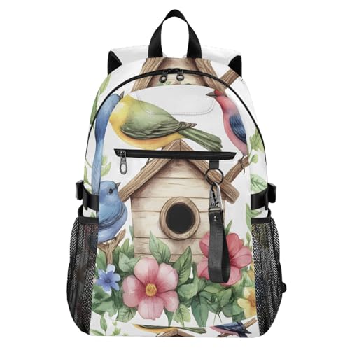 Sac à dos voyage ordinateur 14 pouces Mnsruu fleuri pour escapades et bureau