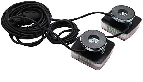 ETUKER Magnetic LED Trailer Tail Light Kit, 12V Trailer Tail Light Indicator Light With License Plate Lamp, With Magnet Tail Light 7.5m Cable and 7 Pin Plug, For Caravan/Truck/RV/Trailer (10 LED Bulb)