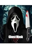 My Illusions Officially Licensed Scream Ghostface Mask + Toy Knife + Gloves Adults Halloween Fancy Dress Costume Accessory Set (Standard) - Image 3