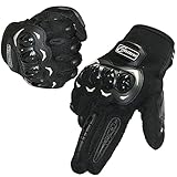 🏍️Antideslizante y resistente al desgaste: el diseño de puntos de plástico se utiliza en la tela de la palma, que puede ser antideslizante. Los guantes de moto adoptados de tela premium hacen que el agua se condense automáticamente, de modo que el agua no empape los guantes.