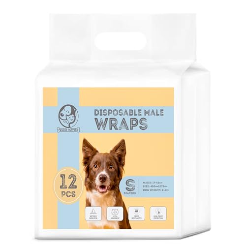 Image of Foodie Puppies Dogs Disposable Diapers for Male Dog - (12Pcs, Small) | Diaper Pants /Sanitary Cotton Underwear Nappy | Leak-Proof, Ultra-Absorbant | Daily and Travelling Purpose