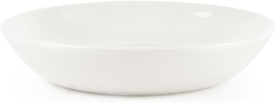 Churchill White Butter Pad BP 4inch / 10cm - Pack of 24 | White Butter Dish, China Butter Dish, Churchill Tableware