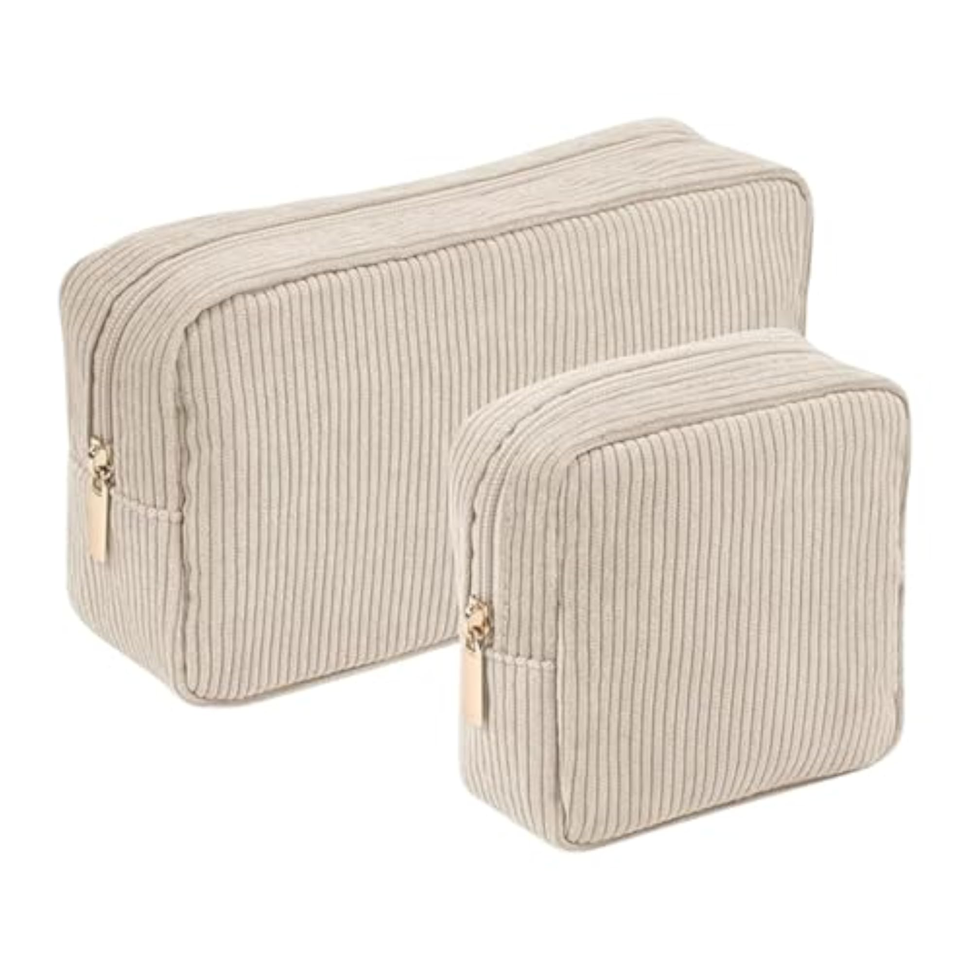 Cute Portable Travel Makeup Bag for Business Trip, Beige