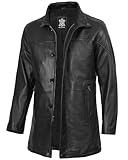 fjackets black leather jacket men - Stylish Outerwear men leather jacket, Black Jacket is Perfect Blend of Fashion | [1500144] Bristol, L