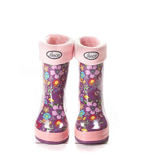 Jileon Warm and Cozy Rainboot Liners for Boys and Girls - 2 Colors (Pink Small) - Thumbnail 3