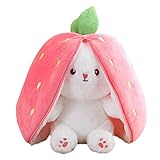 Tolles Geschenk: Dieses Kaninchen Plüschtier Spielzeug ist ideal für jede Art von Party, Ostern, Valentinstag oder Kindertagsgeschenk, der niedliche Plüschhase wird nicht nur von Erwachsenen, sondern auch von Kindern geliebt und kann für Freunde, Freundin, Frau, Tochter, Mutter usw. verwendet werden.