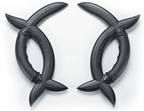 Playwell Black Polypropylene Wushu Meridian Axe Couple