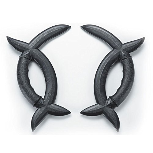 Haches Wushu Meridian polypropylène noir double pour arts martiaux chinois et tao
