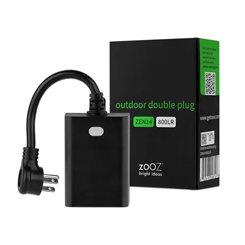 Zooz 800 Series Z-Wave Outdoor Double Plug