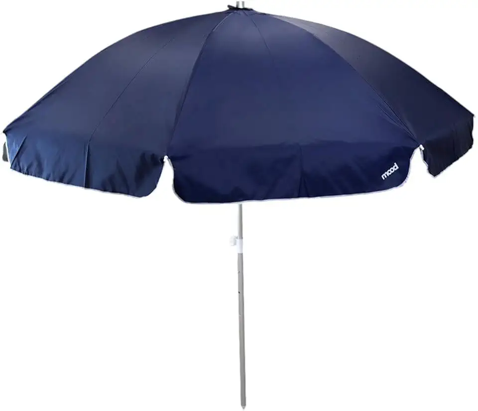 Guarda-Sol Gigante de Aço e Alumínio com Proteção UV de 2,2m Para Praia e Piscina Resistente Duravel