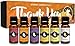 Thank You Gift Set of 6 Premium Grade Fragrance Oils - Rose Garden, Violet, Golden Hydrangea, Sunflower, Gardenia, Jasmine - 10Ml - Scented Oils