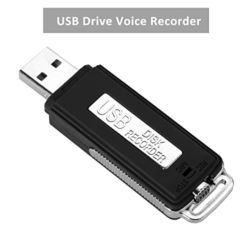 Digital Voice Recorder; Modea Portable Digital Usb Disk Audio Voice Recorder With U Flash Memory (8Gb)(Black) #TOP4