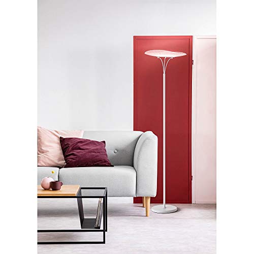 Lámpara de pie LED Fabas Luce Vela de cristal blanco para iluminación de diseño moderno 2