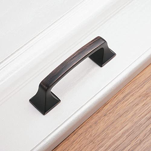 KOOFIZO Big Square Foot Cabinet Arch Pull - Oil Rubbed Bronze Furniture Handle, 3 Inch/76mm Screw Spacing, 10-Pack for Kitchen Cupboard Door, Bedroom Dresser Drawer, Bathroom Wardrobe Hardware - Image 9