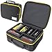 otuiaim 30 x 26 x 10 cm Cajas para Herramientas con Separadores Ajustables - Tamaño Grande Maletín Rígido Portátil para Baterías/Cargadores, Bolsa Estuches Caja Organizador Impermeable Antigolpes