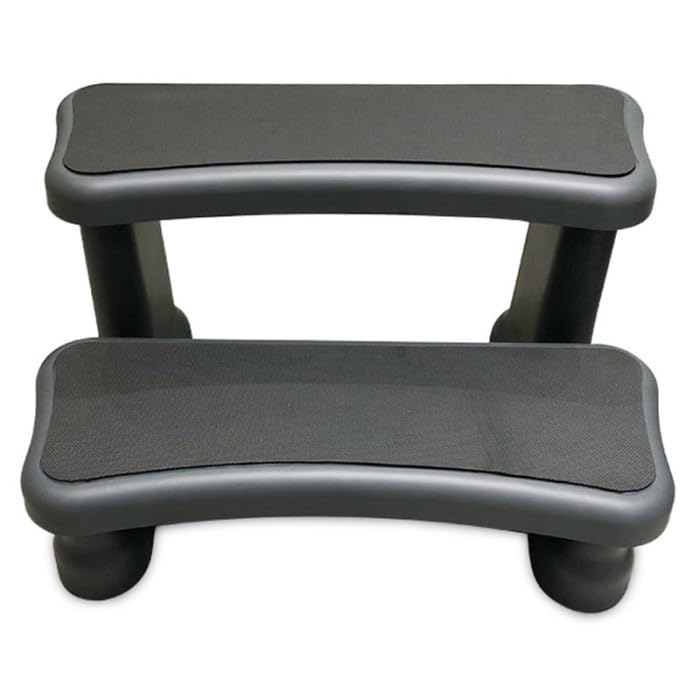 Escalera de 2 peldaños para Spa Color Gris