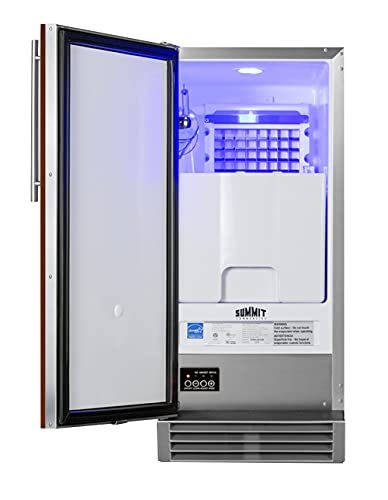 Image of Summit 15 inch Clear Ice Maker, 50 lb. Production Capacity, Energy Star, ADA Compliant, Panel Ready*- BIM44GCSSIFADA *Panel Not Included