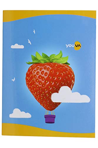 Navneet Youva | Soft Bound | Note Book | 15.5 cm x 18.8 cm | Red & Blue (With Gap) | 172 Pages | Pack of 6