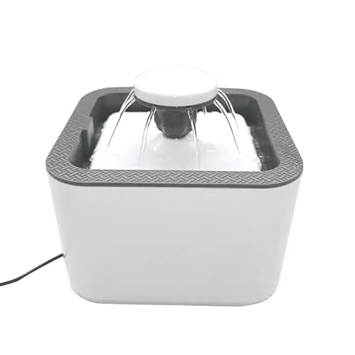 VAYUNEX Pet Fountain Cat Water Dispenser Healthy and Hygienic Drinking Fountain Super Quiet Flower Automatic Water Bowl for Cats Dogs Birds and Small Animals