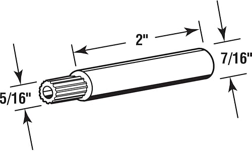 Miniatura 2 de Prime-Line R 7014 - Extensión de mango fundido a troquel de 2 pulgadas (2 unidades)