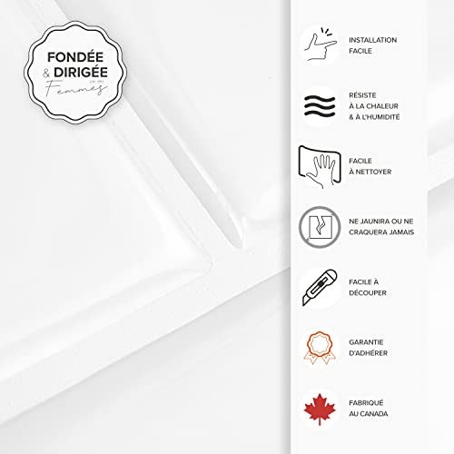 Smart Tiles Peel And Stick Backsplash - 10 Sheets Of 10.95" X 9.70" - 3D Adhesive Peel And Stick Tile Backsplash For Kitchen, Bathroom, Wall Tile #TOP3