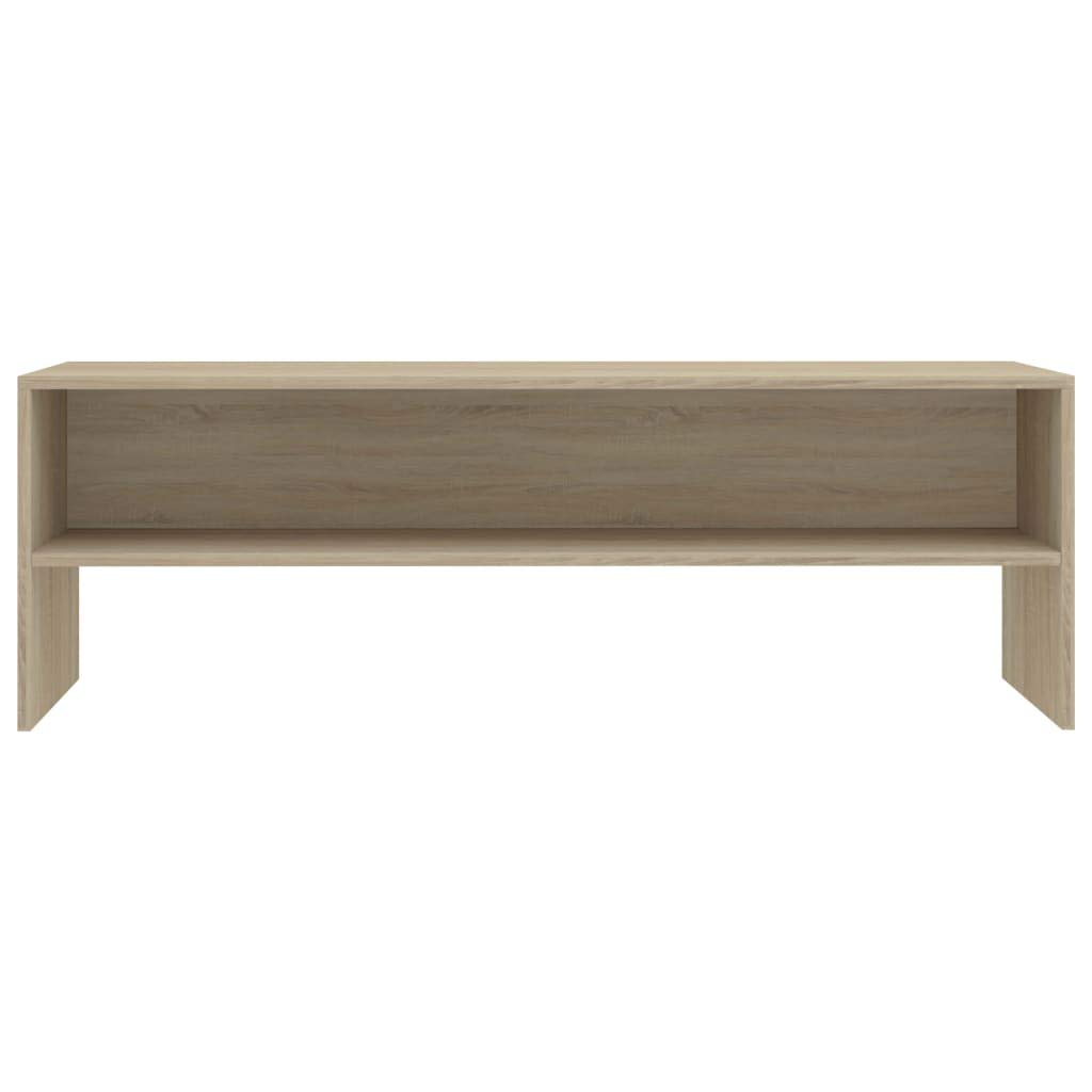 Mobile TV in rovere Sonoma, 120 x 40 x 40 cm, in legno, con scomparto aperto, spazio e ripiano, mobile per soggiorno, per gaming, home theater e arredamento moderno