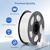ANYCUBIC PLA Filament 1.75mm Bundle, 3D Printer PLA Filament 1.75mm Dimensional Accuracy +/- 0.02mm, 1KG Reusable Spool (2.2 lbs), 2KG Black+White