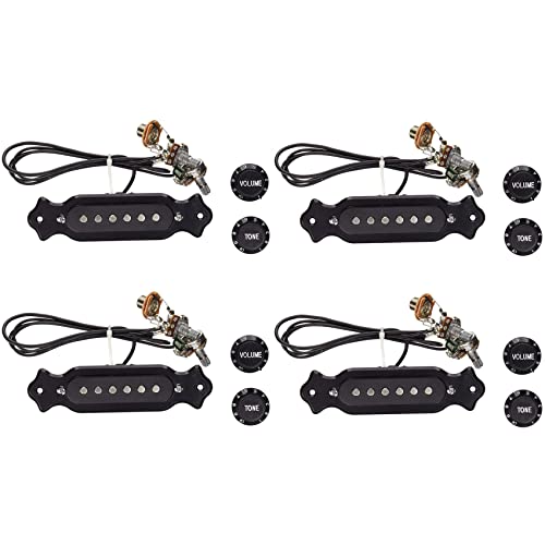 Pick-up de la bobine harnais 6 cordes câblé micro guitare acoustique volume pots de ton