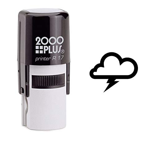 StampExpression - Storm Cloud Self Inking Rubber Stamp - Black Ink (A-6872)