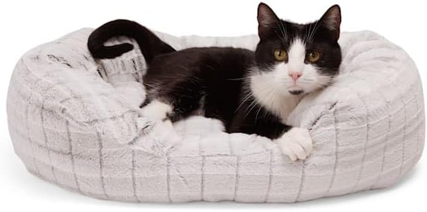 EveryYay by Petco Large Faux Fur Spec Cat Bed 27" L X 16" W X 7" H