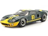 Solido S1803004 Ford GT40 Mk.1 Collectible Miniature Car, Green and Yellow, 1:18 Scale