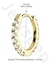 Jewseen 14K Gold Huggie Hoop Earrings 20G Minimalist Earrings for Women Solid Gold Small Hoops Earring for Earlobe 14Kt Cubic Zirconia Cartilage Helix Earrings for Women 6/7/8/9/10MM Hypoallergenic