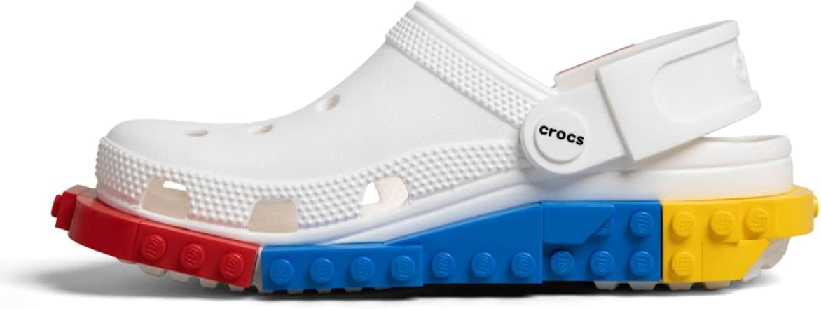 Crocs Tamanco infantil clássico Lego System (criança pequena/criança grande)