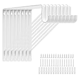 8 Pack Heavy Duty Closet Shelf & Rod Brackets 11 x 11 Inch, 300lbs Wall Mounted Closet Shelves Bracket with...